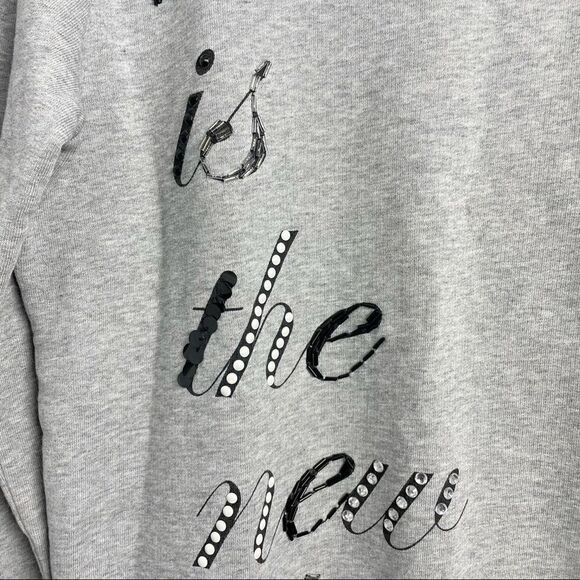 Love Moschino Simple Is The New Black Sequin Print Sweater - Picture 11 of 14